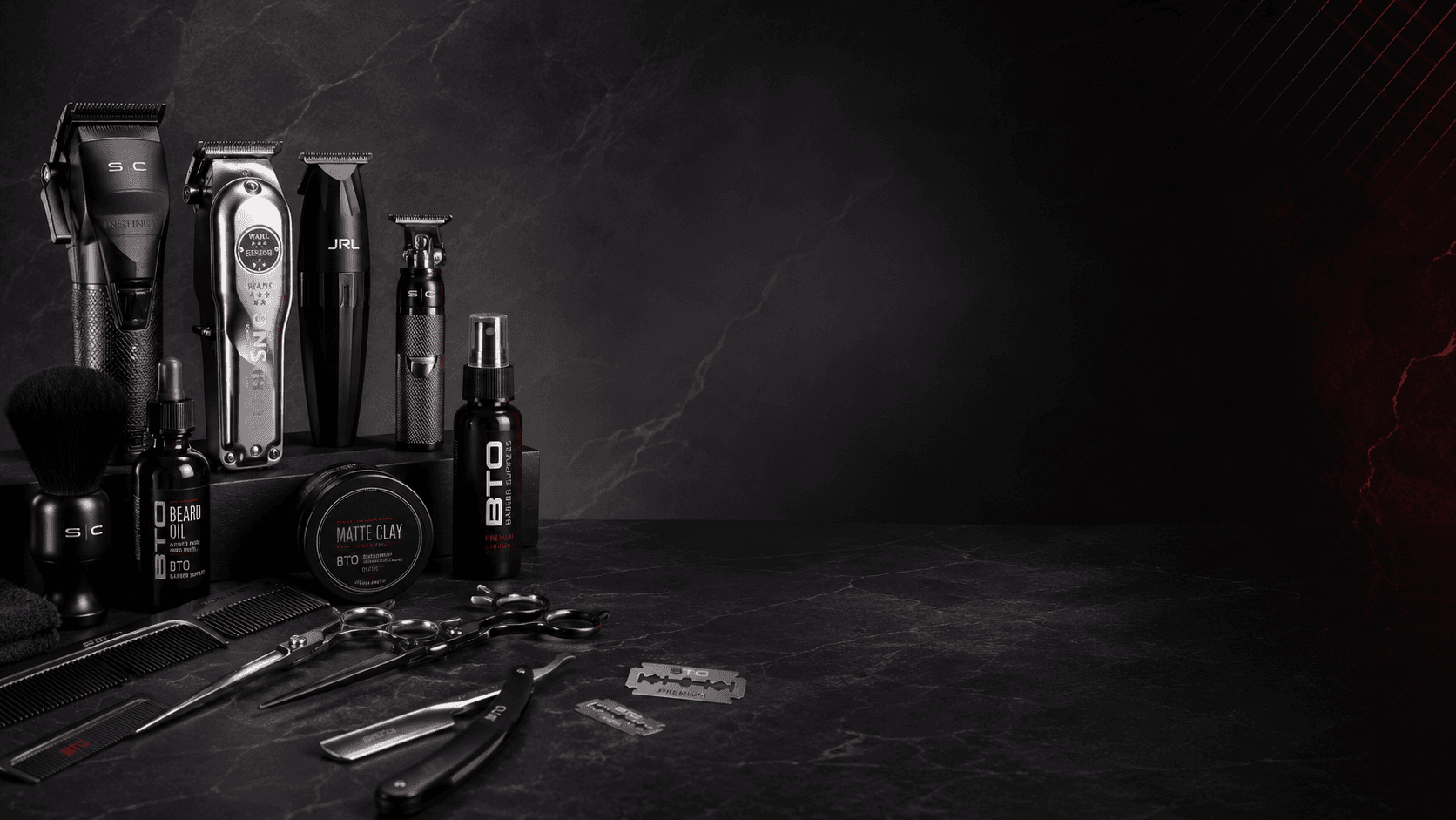 Herramientas profesionales de barberia BTO